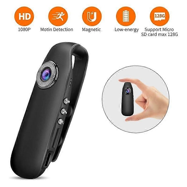 Poliisin kehon kamera ja kannettava, kamera videolla puettavaksi, 1080P puettava kamera, mini kamera EU-pistoke