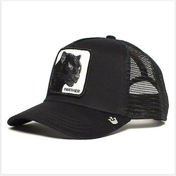 Animal Farm Trucker Mesh Baseball Hat Goorin Bros Style Snapback Cap Hip Hop Män - FÄRG: Svart Panter