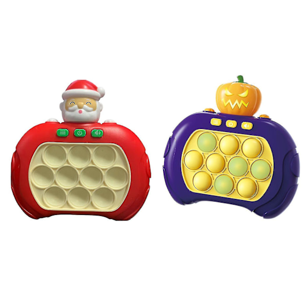 Snabb tryck på ljus pop-spel Fidget-leksaker för vuxna och barn Sensorisk pop it, 100% ny
