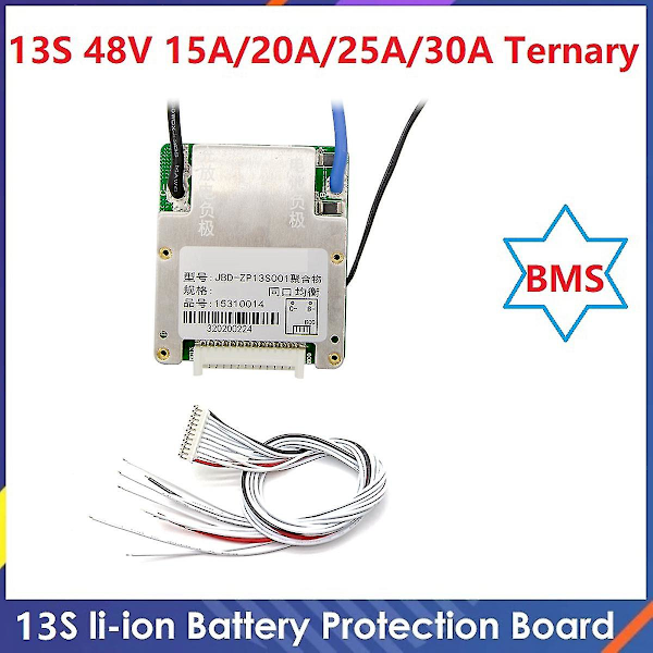13s 48v 20a Ternary Lithium Battery Protection Board Bms Same Port With Equalization Temperature Co