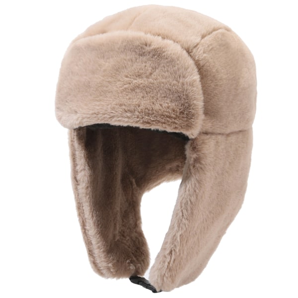 Vinter hattfångarhatt för män vindtät varm med hörselkåpor herr cap skidåkning skridskoåkning Coffee color