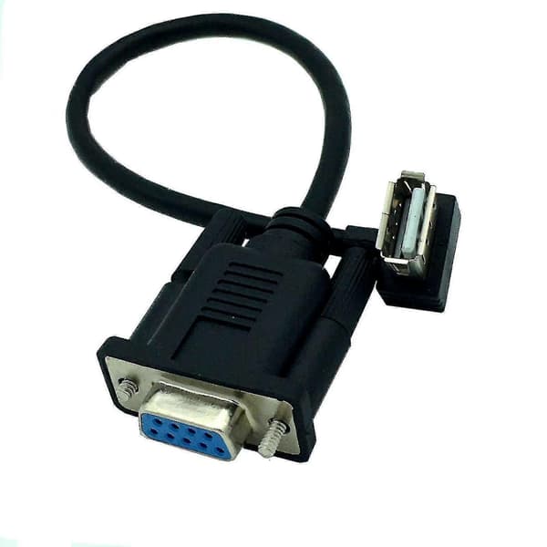 RS232 - USB 2.0 -sovitin DB9 Naaras - USB A Uros PLC Sarjakaapeli 8\"/25cm EU