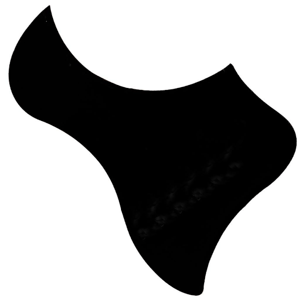 Självhäftande plektrumskydd för akustisk gitarr för 40'' 41'' gitarr vänster hand svart