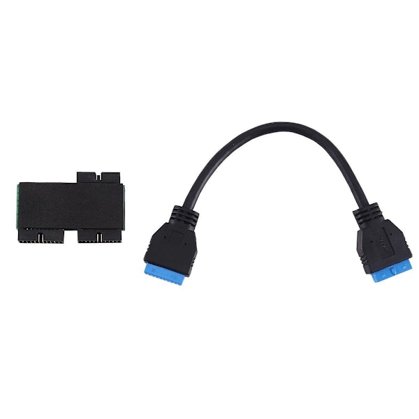 Usb 3.0 19-nastainen Yksi-kahteen Hub Piirulla Ja Modulaarisella Kaapelisuunnittelulla Usb 19-nastainen Hub Emolevy 19-nastainen Ext