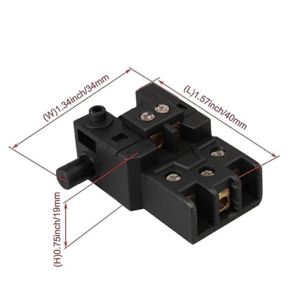 Spst Trigger Switch Fa2-6/1w Ac 250v 6 A Elektrisk Hammer Drill Strømbryter Lås