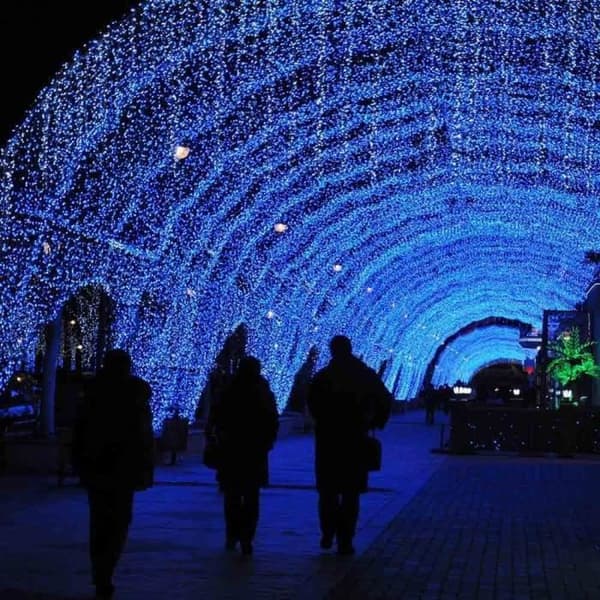 5m LED-stjernegardinlys, vanntett, trådløs fjernkontroll, 8 lysmoduser