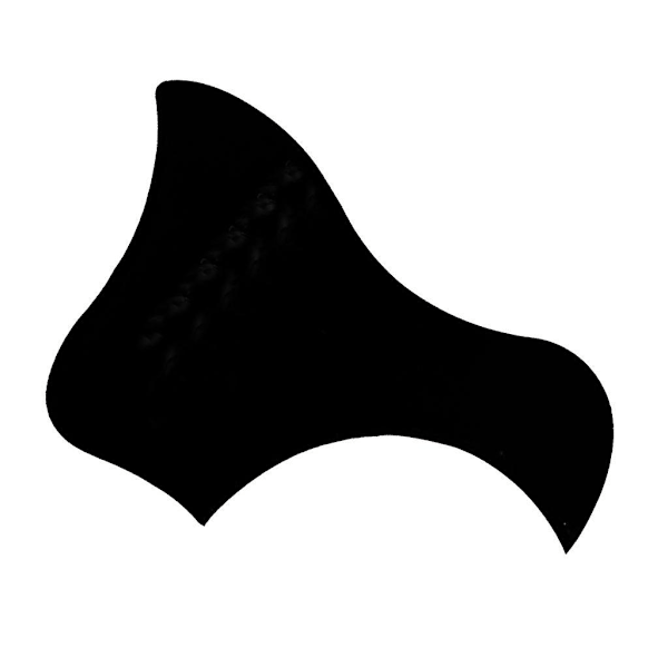 Självhäftande plektrumskydd för akustisk gitarr för 40'' 41'' gitarr vänster hand svart