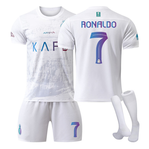 2324 Riyadh Victory Jersey 2 Vieraspelipuku Miesten ja naisten puku Jalkapallopaita NO.7 XS