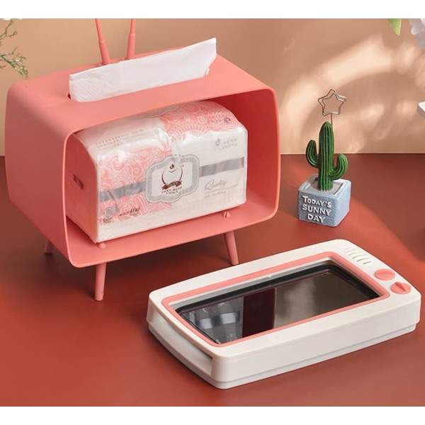 TV-paperiteline monitoiminen matkapuhelimen pidike vaaleanpunainen