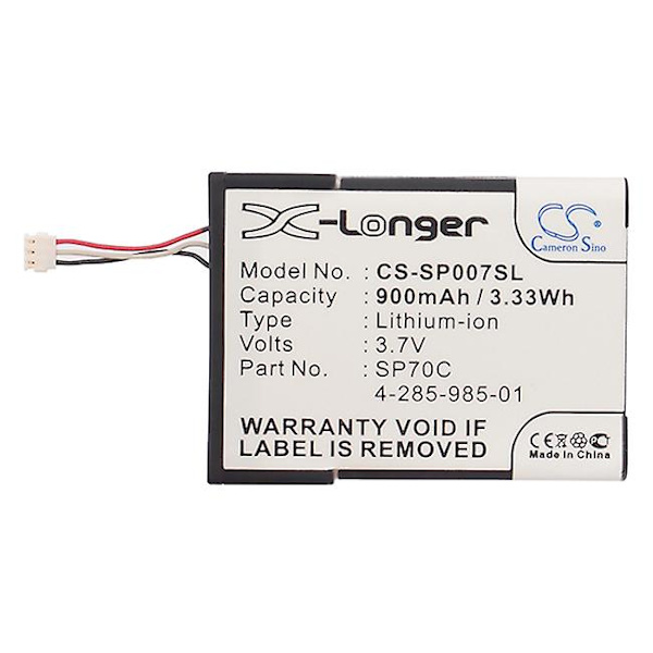 4-285-985-01 SP70C 900mAh Spilkonsoll Batteri Til Sony PSP E1000 E1008 E1002 E1004 Pulse Trådløst Headset 7.1 Cameron Sino
