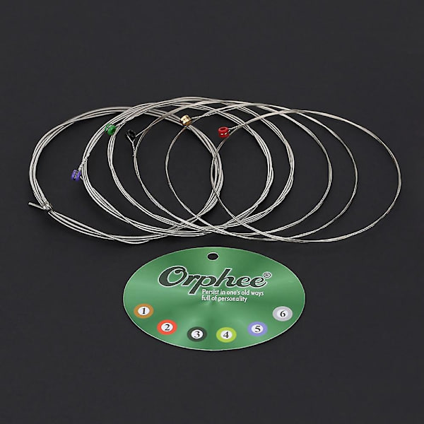Orphee RX15 6-pack Elektrisk gitarrsträngset (.009-.042)  Nickel Alloy Super Light Tension