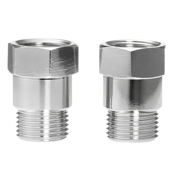 2 stk. O2-sensor afstandsholder gevindskåret universel M18 X 1,5 bilmotorlys iltsensor forlængeradapter