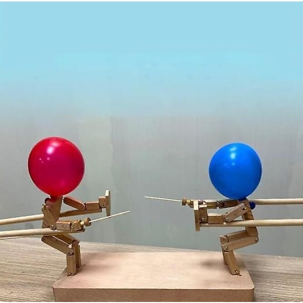 Cheffs Balloon Bam-boo Man Battle, 2024 New Wooden Battle Game, Håndlavede  Fægtedukker, Kampspil For 2 Spillere Whack A Balloon Party Games 6681