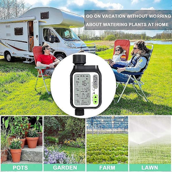 Regnsensor Slange Timer, Vandingsur med 3 Separate Programmer, Automatisk Havevandingssystem