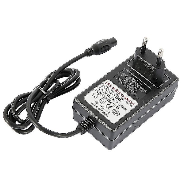 Scooter-oplader, 24v, 3,3 fod strømforsyning til Razor E100 E125 E150 E175 E200 E300 E500