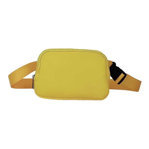 Udendørs sportsnylon vandtæt taljetaske løbebrysttaske crossbody-taske Yellow