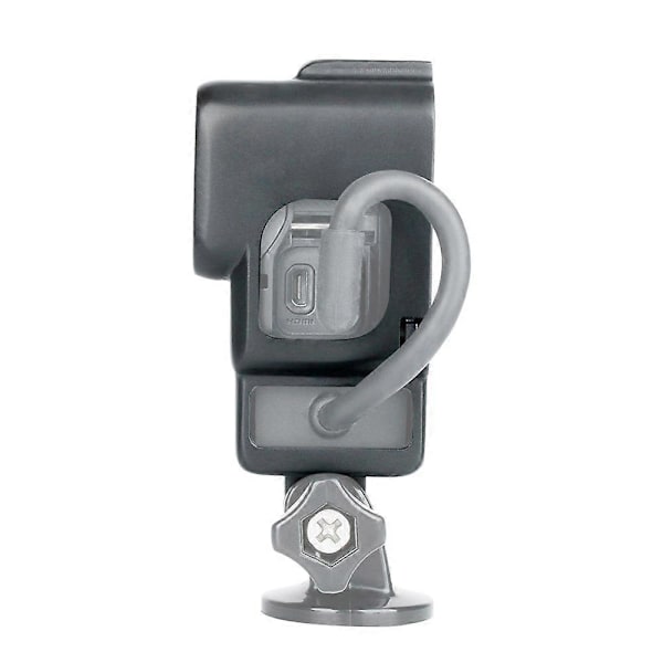V2 Vlog Case Action Kamerahus Skal Vlogging Cage Ram med Cold Shoe Mount för GoPro Hero 7 6 5 Black för Extern Mikrofon & Pro 3.5mm Mic A
