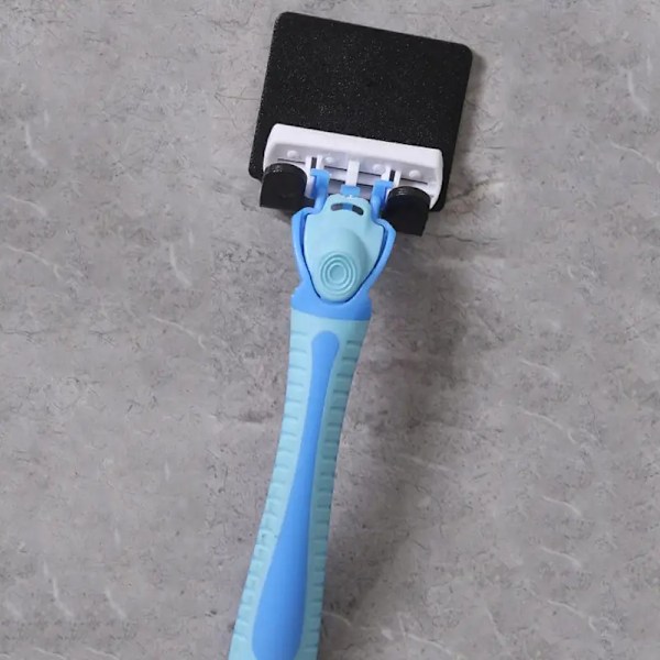 1 stk. vægmonteret barbermaskineholder til badeværelset, opbevaringshylde, enkelt design, badeværelseskrog, badeværelsestilbehør
