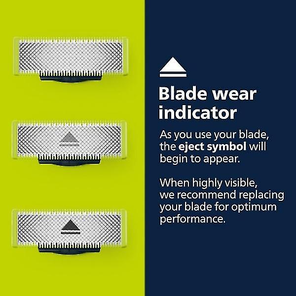 3 kpl partakoneen teriä, jotka ovat yhteensopivia Philips Oneblade Replacement -laitteen kanssa