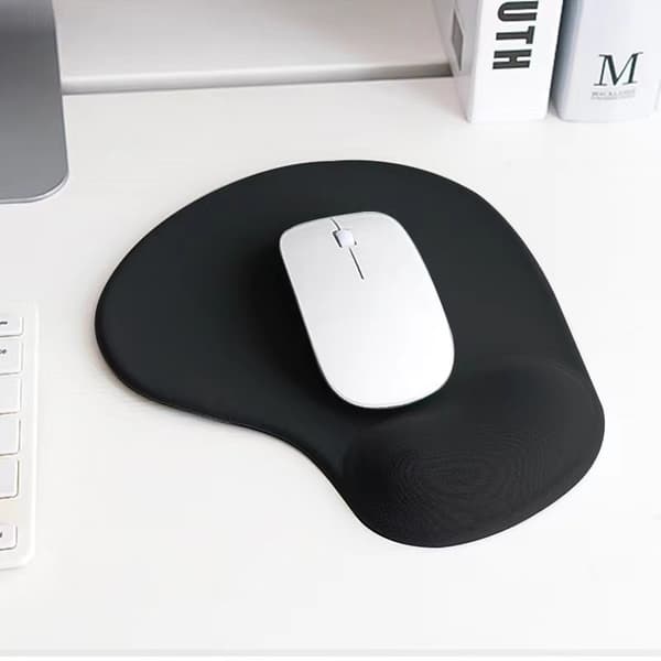 Ergonomisk musemåtte med håndledsstøtte - Sort