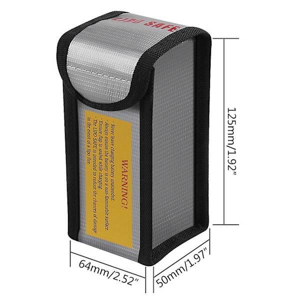 2 stk Lipo-batteripose Oppbevaringspose Sikkerhetspose for lading og oppbevaring