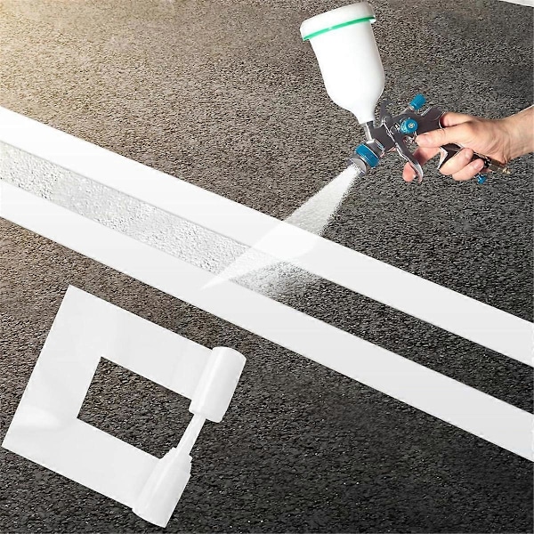 4 X 84,5 tums parkeringsplatslinjemall, återanvändbara silikonmallar för parkeringsplatser, rak stencil för trottoar