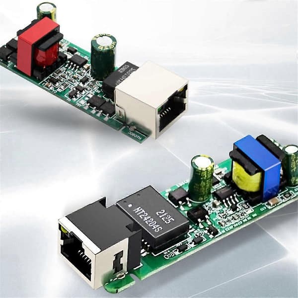 48V til 5V USB Interface PoE Splitter Ethernet 802.3Af/At PoE Strømforsyningsmodul til IP Kamera Elec