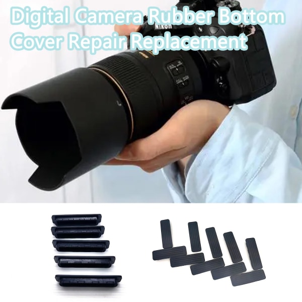 Kamerabunddæksel Nem installation Hurtig adskillelse DSLR-kamera Gummibunddekorationsdæksel Udskiftning til Nikon D7100/D7200