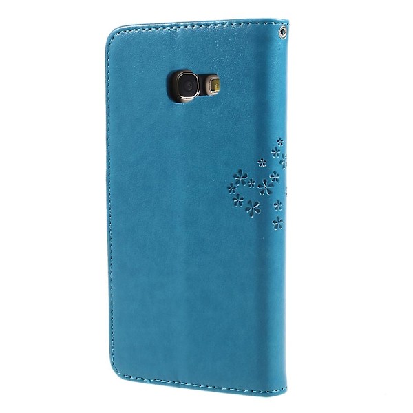 Imprint Tree Owl Magnetisk Læderpung Stand Telefon Case til Samsung Galaxy A5 (2017) SM-A520F