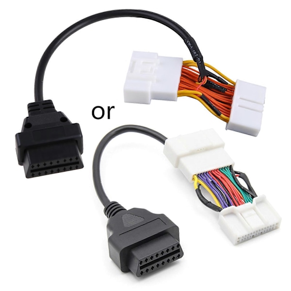 Bil 16Pin Adapter Kabel Scanner Diagnostisk Værktøj OBD til OBD2 til Tesla- Model 3 Y