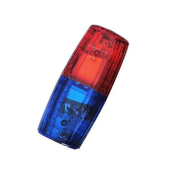 Led Röd Blå Multifunktion Clip Blinkande Varning Säkerhet Axel Polis Lampor Usb Laddning