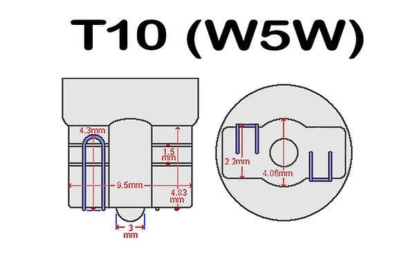 2X T10 w5w Dekoder Motstånd Problem Lösare canbus Svart En Storlek Endast