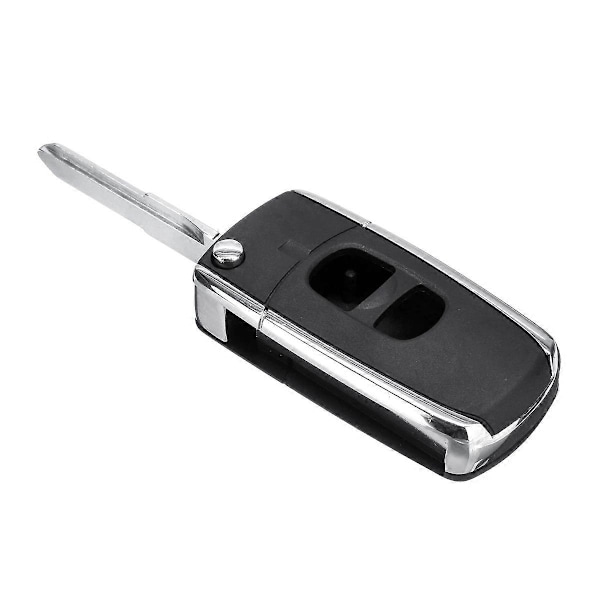 2 Knapper Fjernbetjening Flip Foldbar Bil Nøgle Skal Etui Uskåret Blankt Blad Udskiftning til Mazda 2 3 5 6 MX-