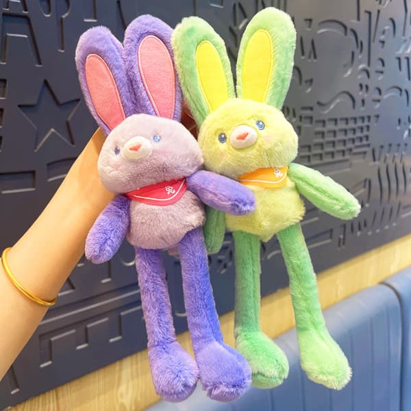 Dopamiini Pull Rabbit Täytetty Eläinavainperä Lahja-Purple