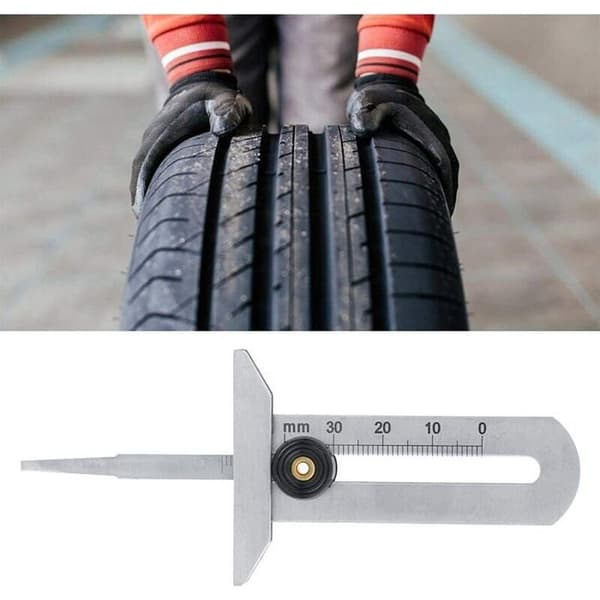 Dækmønsterdybdemåler Dæksikkerhedsmåling 0-30 mm