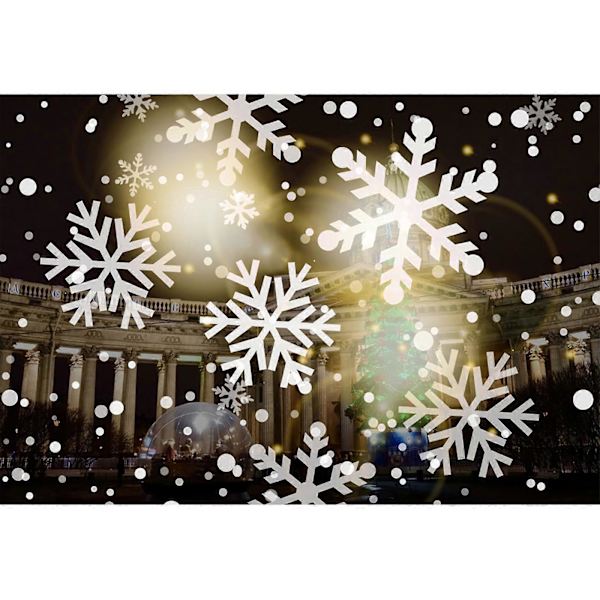 Julelys med snøprojeksjon, LED-snøshow-projektor, juledekorasjon