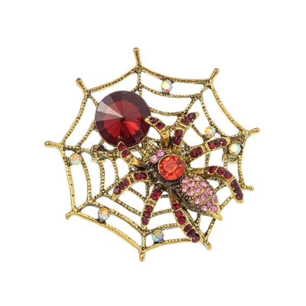 Rintakoru -- Hämähäkinverkko -- tekojalokivi kaulakoru rintakoru Kaksikäyttöinen tyyli muoti Monipuolinen