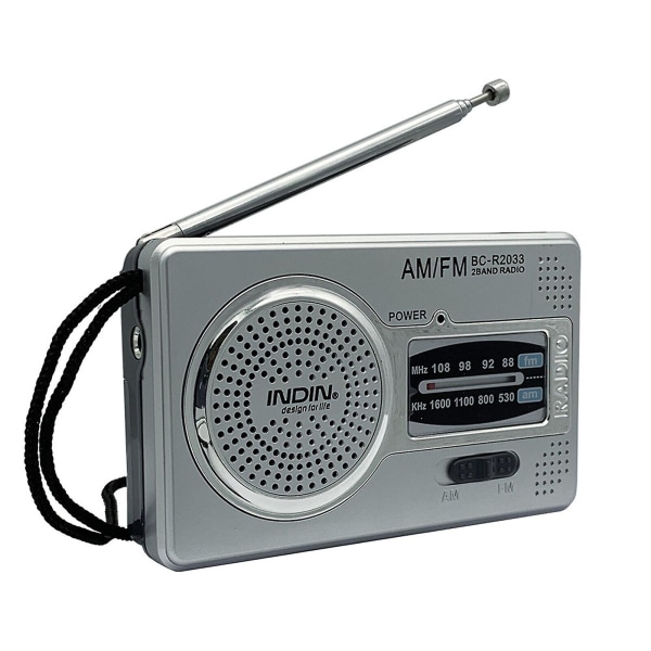 Bærbar radio liten mini nødradio AM FM transistorradio med Dz