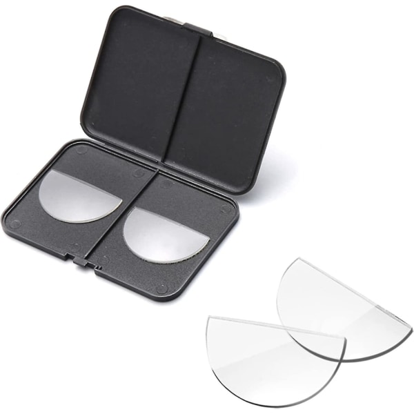 Stick-on bifokale læselinser, klare forstørrelsesglas til solbriller/briller, genanvendelige, uden vand
