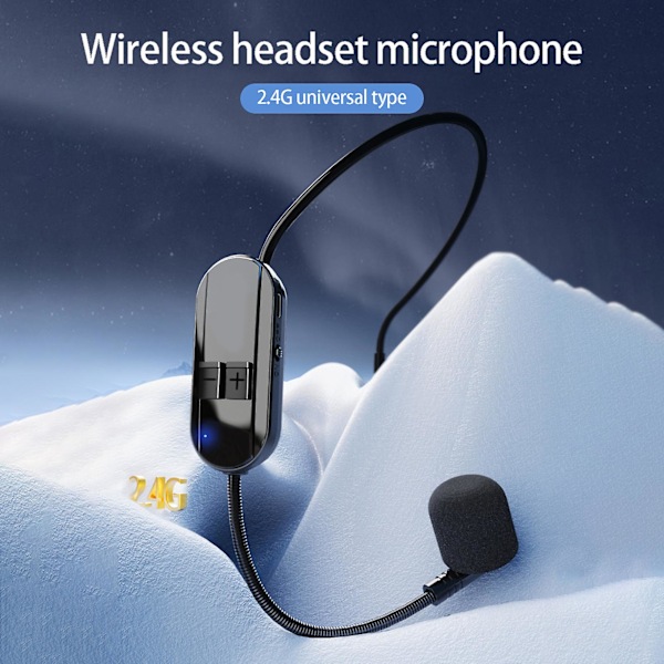 Headset Mikrofon 2.4G Intelligent Reverb Ljudeffekt Huvudmonterad