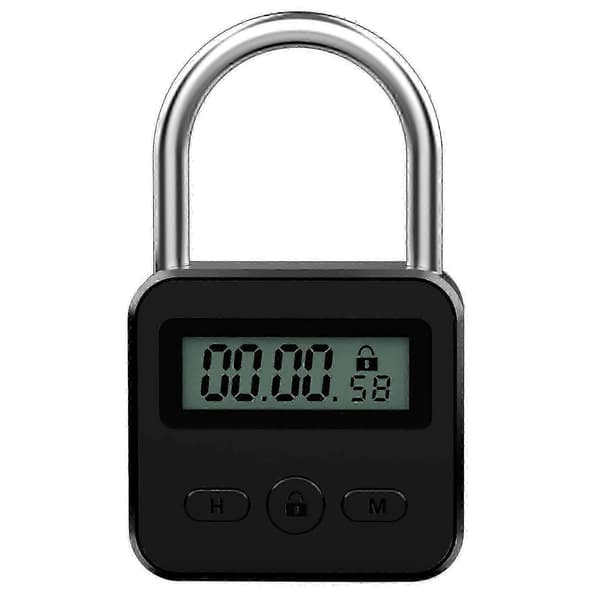 Metal Timer Lås LCD Tid 99 Timer Maks Timing USB Timer Hængelås - God