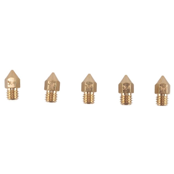 5 stk. Egnet til Zortrax M200 V2 Hot-End Ekstruderingshoved Varmedysse 0,4 mm Dyser