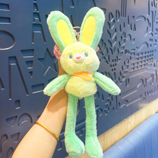 Dopamiini Pull Rabbit Täytetty Eläinavainperä Lahja-Vihreä