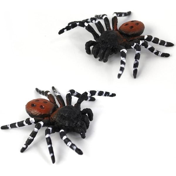 Paket med 2 realistiska spindelfigurer, (spindel)