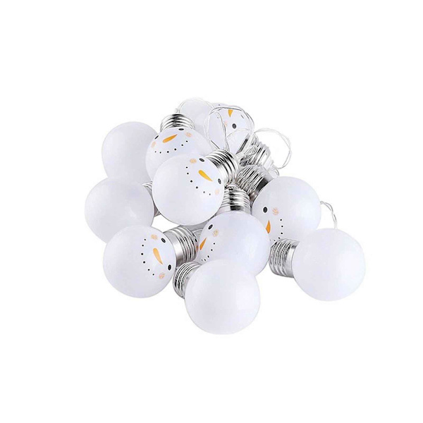 Jultomte fönstergardin ljusslinga lampa festdekoration med 10 LED-pärlor semesterprydnader