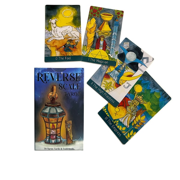 12X7 Reverse Scale Tarot omvendt skala tarotkort