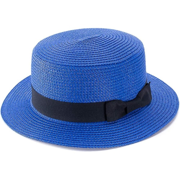 Sun Caps Ribbon Rund Flat Top Straw Beach Hat Summer Hats For Women