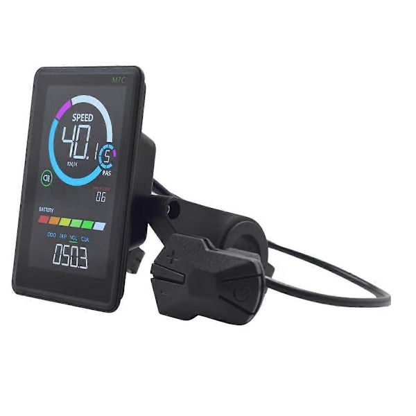 M7C-2 Elektrisk Cykel LCD Display Mätare 24V 36V 48V 60V E Scooter LCD Panel med USB UART för Mountainbike