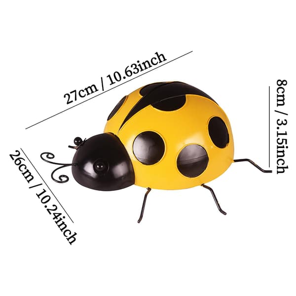 Metalli Ladybug seinävaate 27*26*8Cm