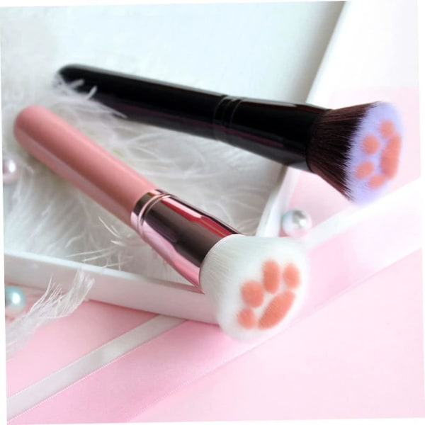 Foundation Brushes,cat Paw Makeup Brush Professionel kosmetisk børste Foundation Brushes Powder Brush Blush Brush Multifunktionelt kosmetisk værktøj (pink) 1 stk.